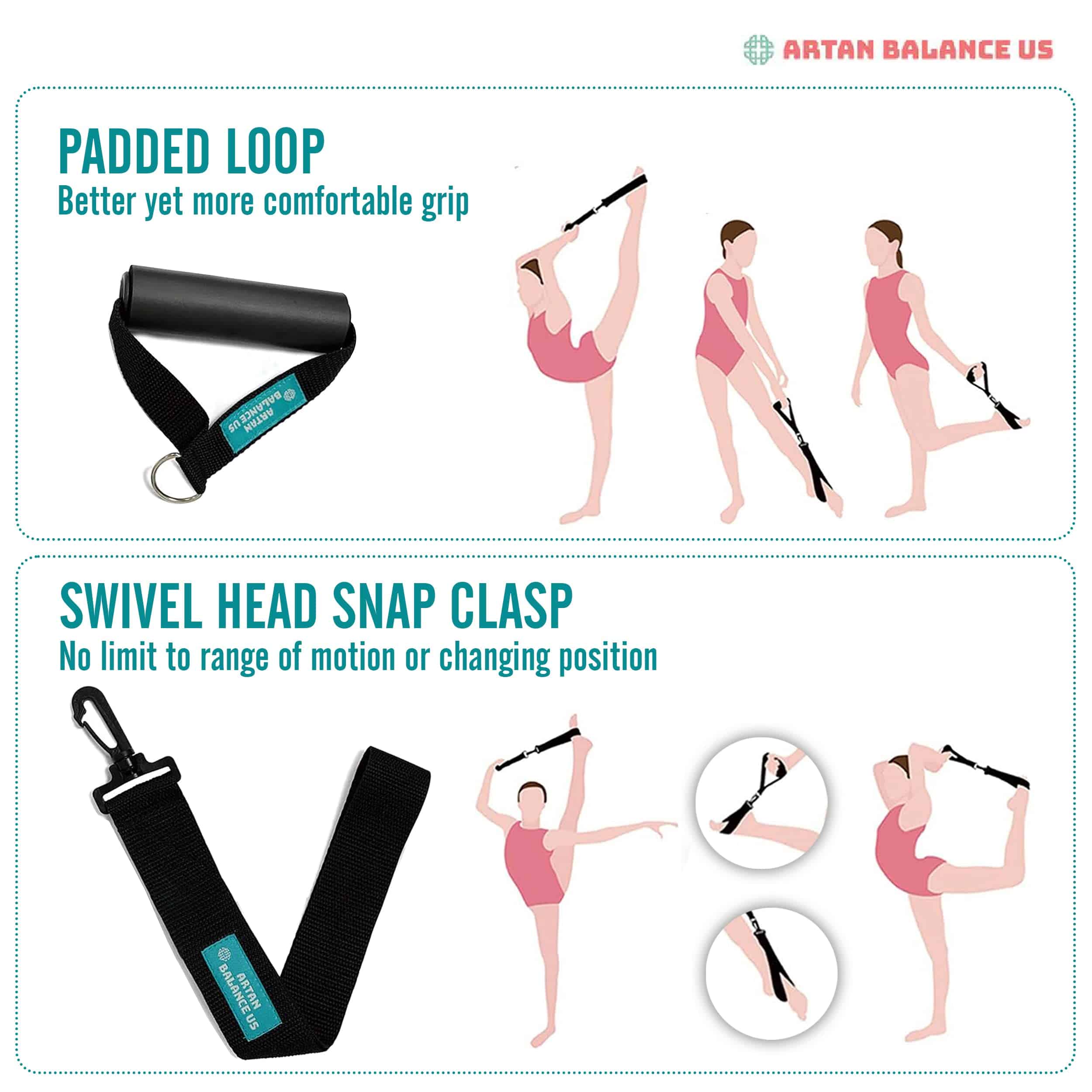 Correa de estiramiento de piernas Artan Balance con - Imagen 4