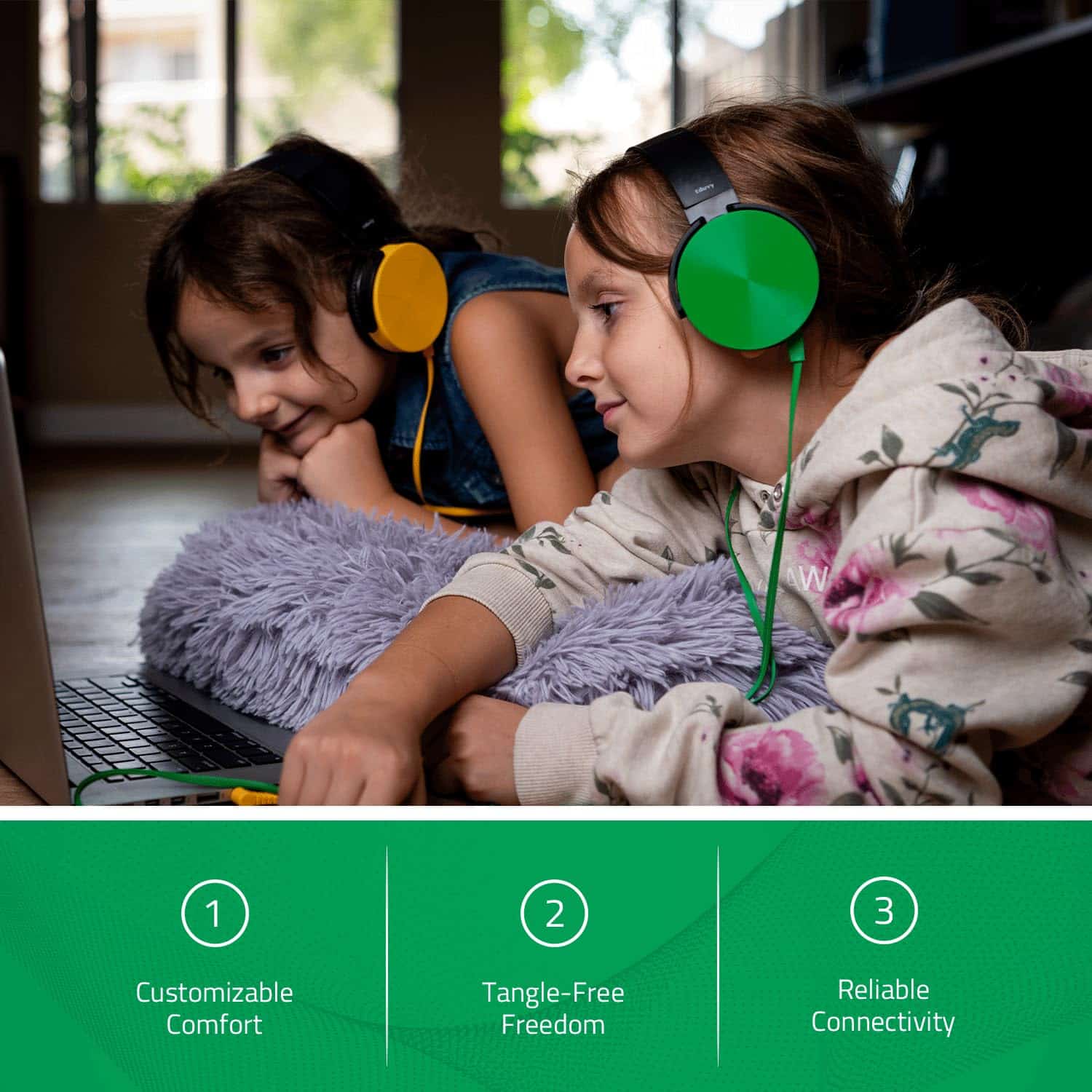 Audífonos a granel para salones de clase, paquete de 12 - Imagen 6