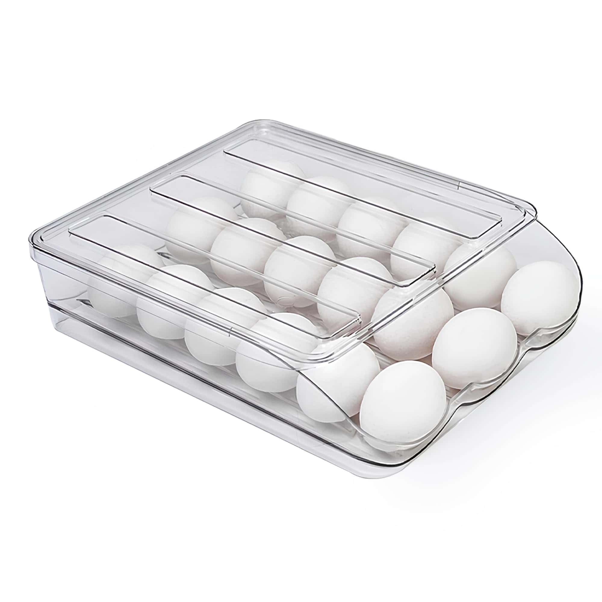 Porta huevos transparente para refrigerador de Homedia,