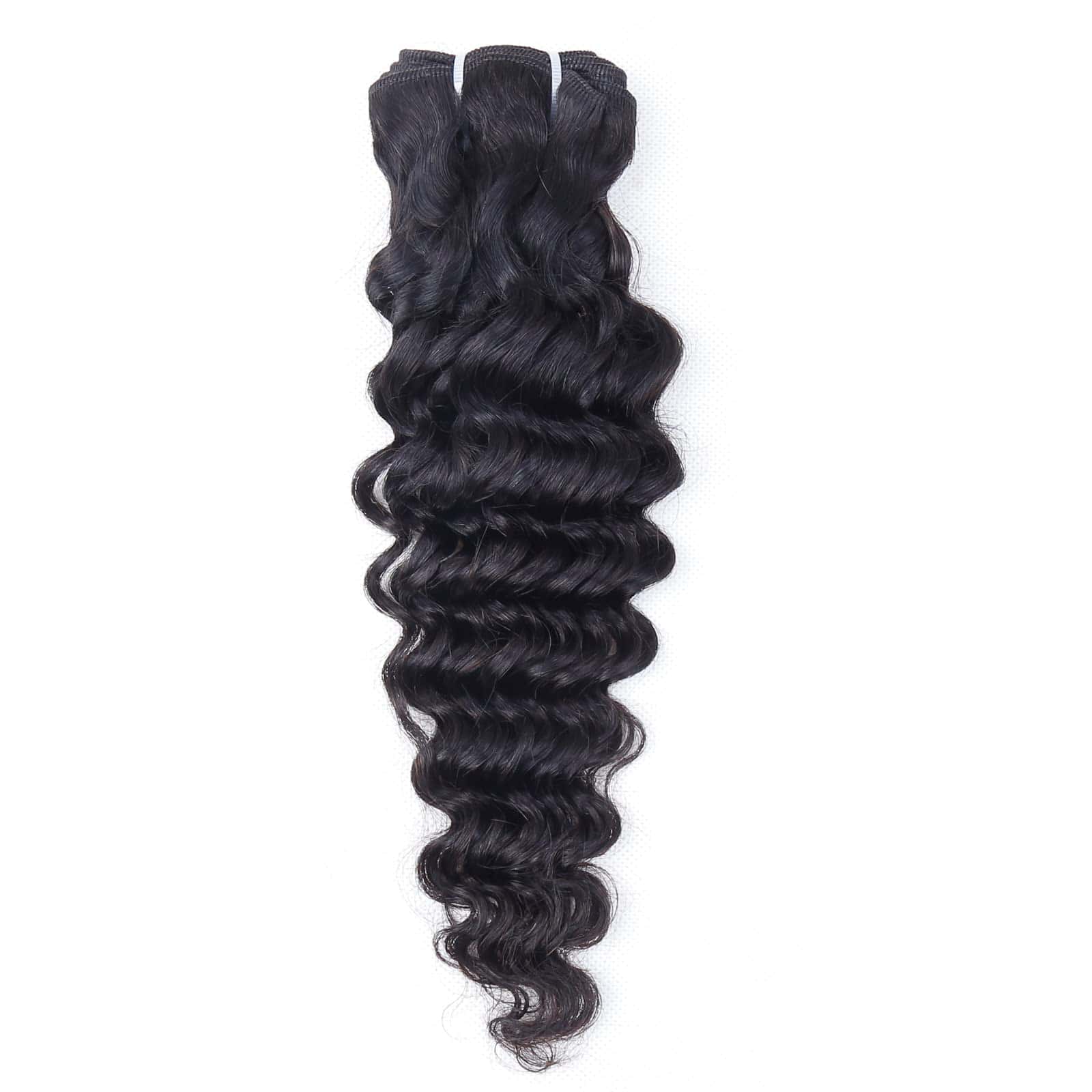 FQ Brazilian Deep Wave Bundles with Closure - Paquetes de - Imagen 4