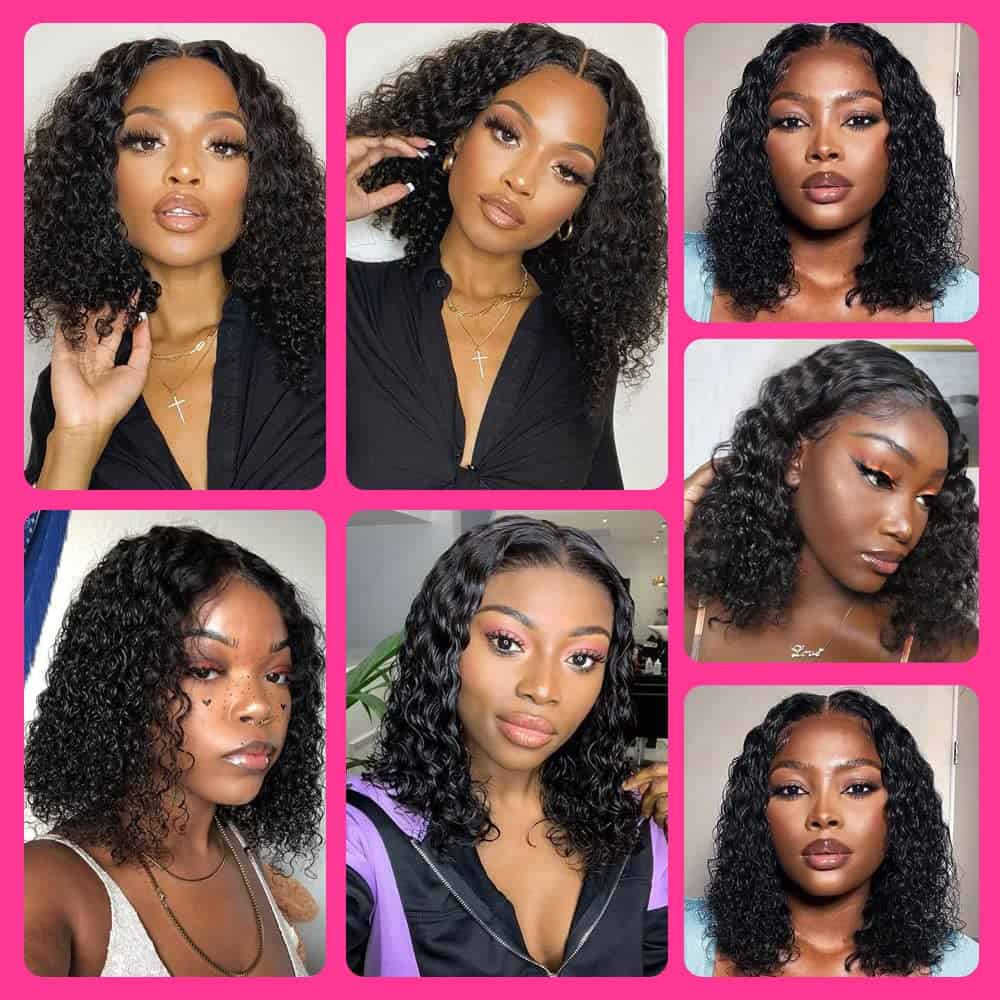 FQ Brazilian Deep Wave Bundles with Closure - Paquetes de - Imagen 8