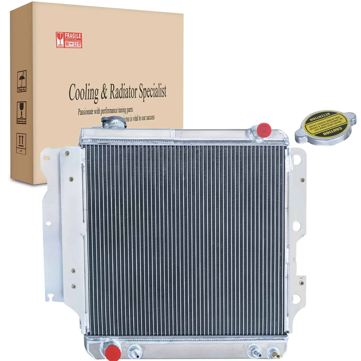 EGINCOOLER Radiador de aluminio de 3 filas para Jeep