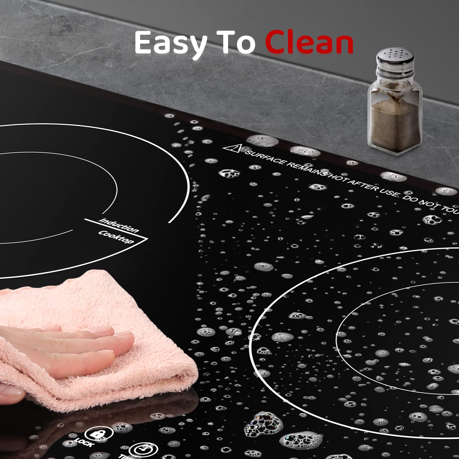 Duxtop 1800W Hornillo de Inducción de 2 Quemadores, - Imagen 7