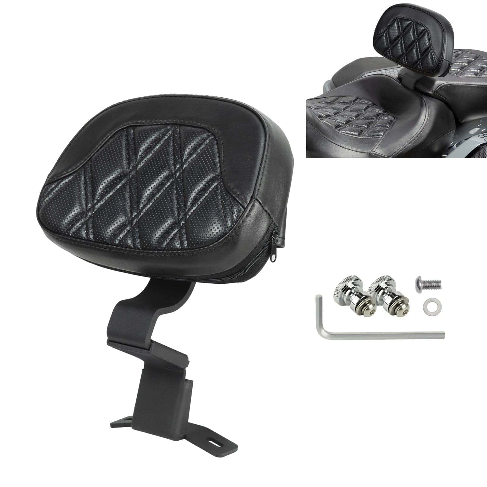 Apoyo de respaldo del conductor delantero de la motocicleta