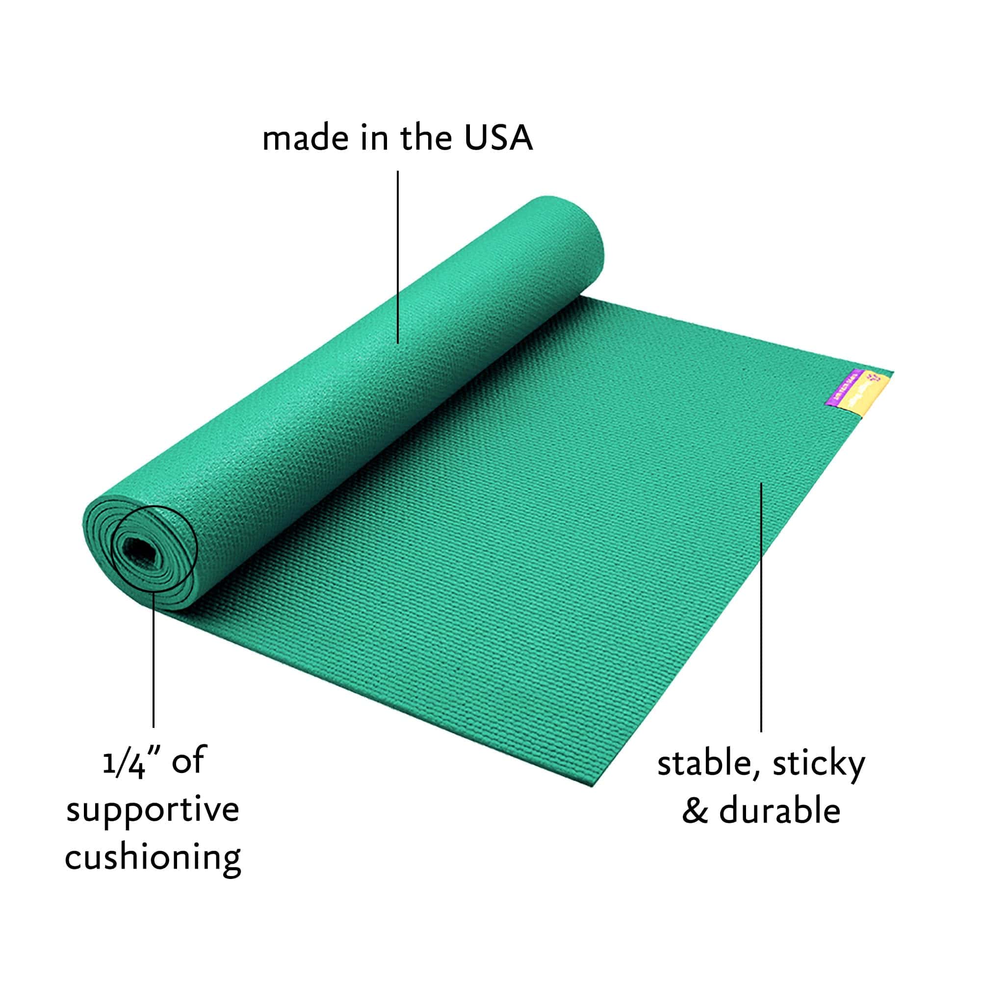 Tapete de Yoga Hugger Mugger Tapas Ultra 68 pulgadas - - Imagen 3