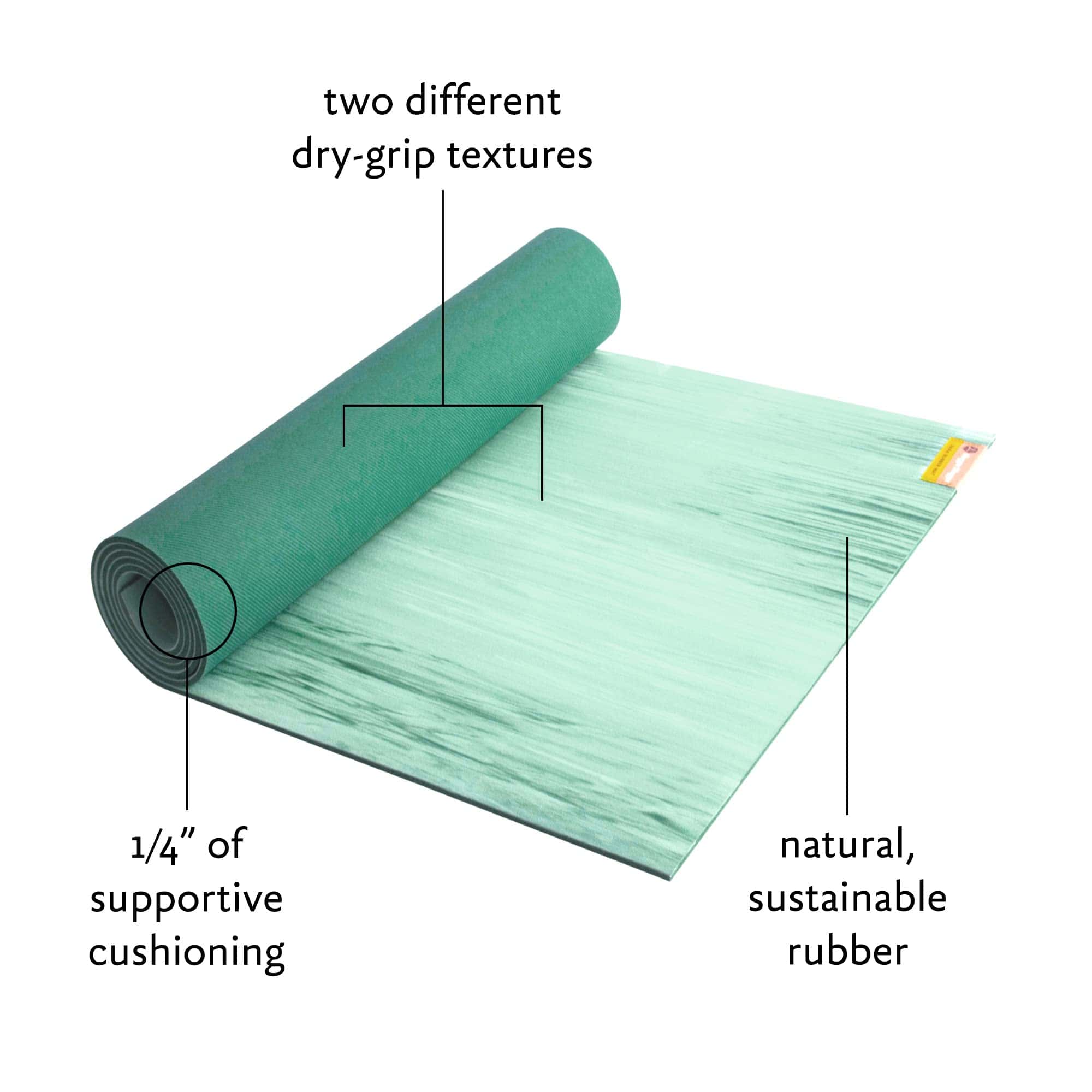 Tapete de Yoga Para Goma Hugger Mugger - Alpine - Imagen 6