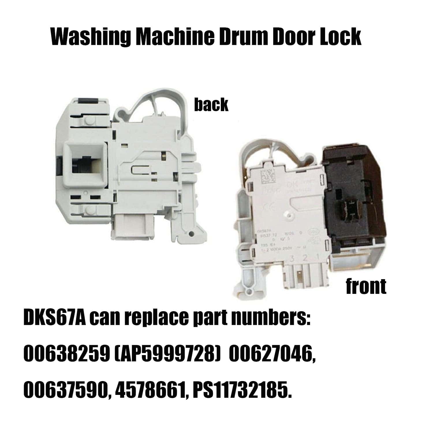 DKS67A Bloqueo de Puerta Eléctrico para Lavadora Siemens - Imagen 7
