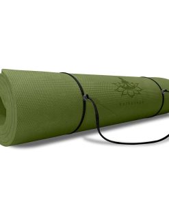 Tapete de Yoga Grueso de TPE Hatha Yoga -verde