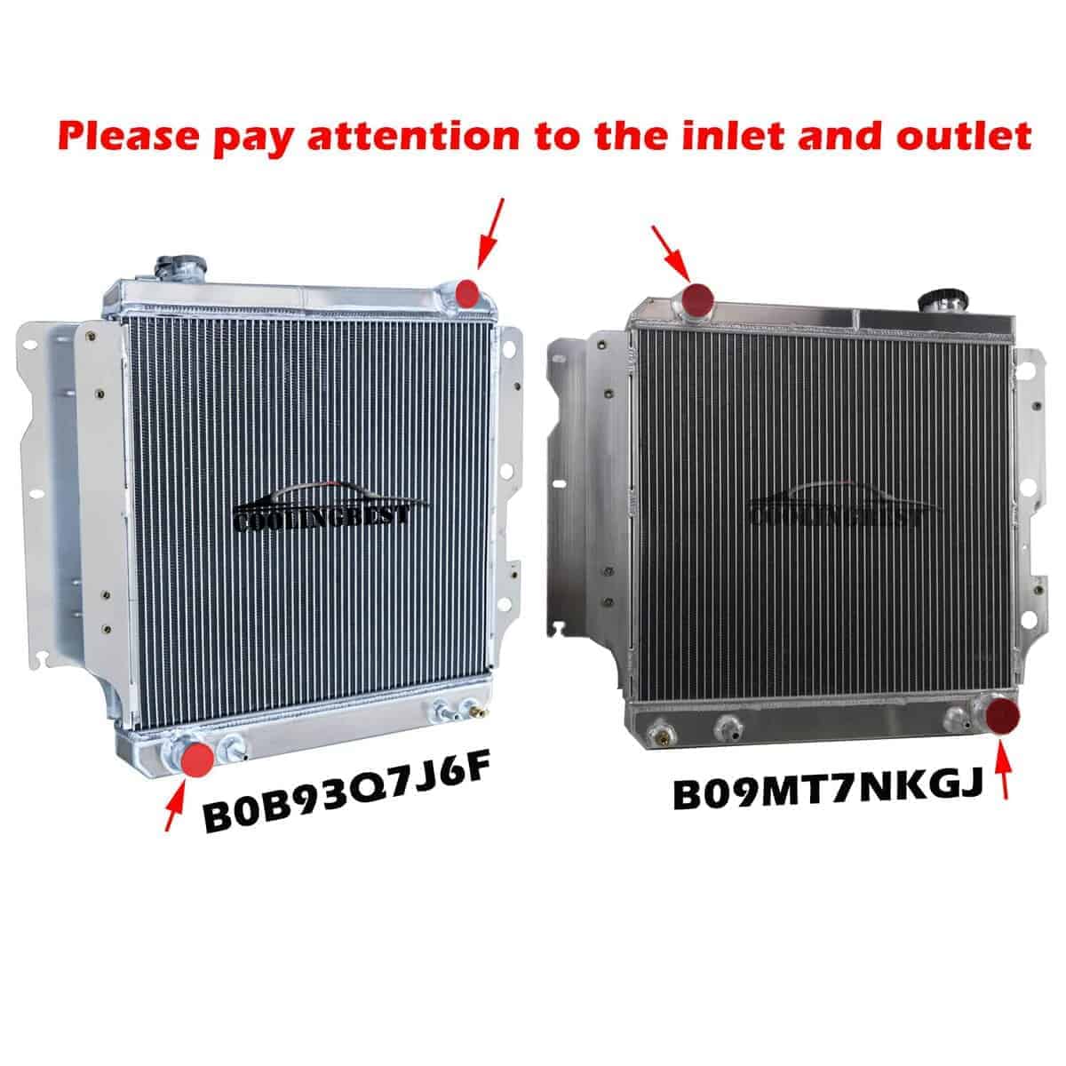 Radiadores de aluminio COOLINGBEST para Jeep Wrangler TJ YJ - Imagen 4
