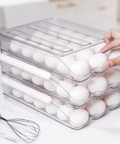 Organizador de huevos transparente para refrigerador