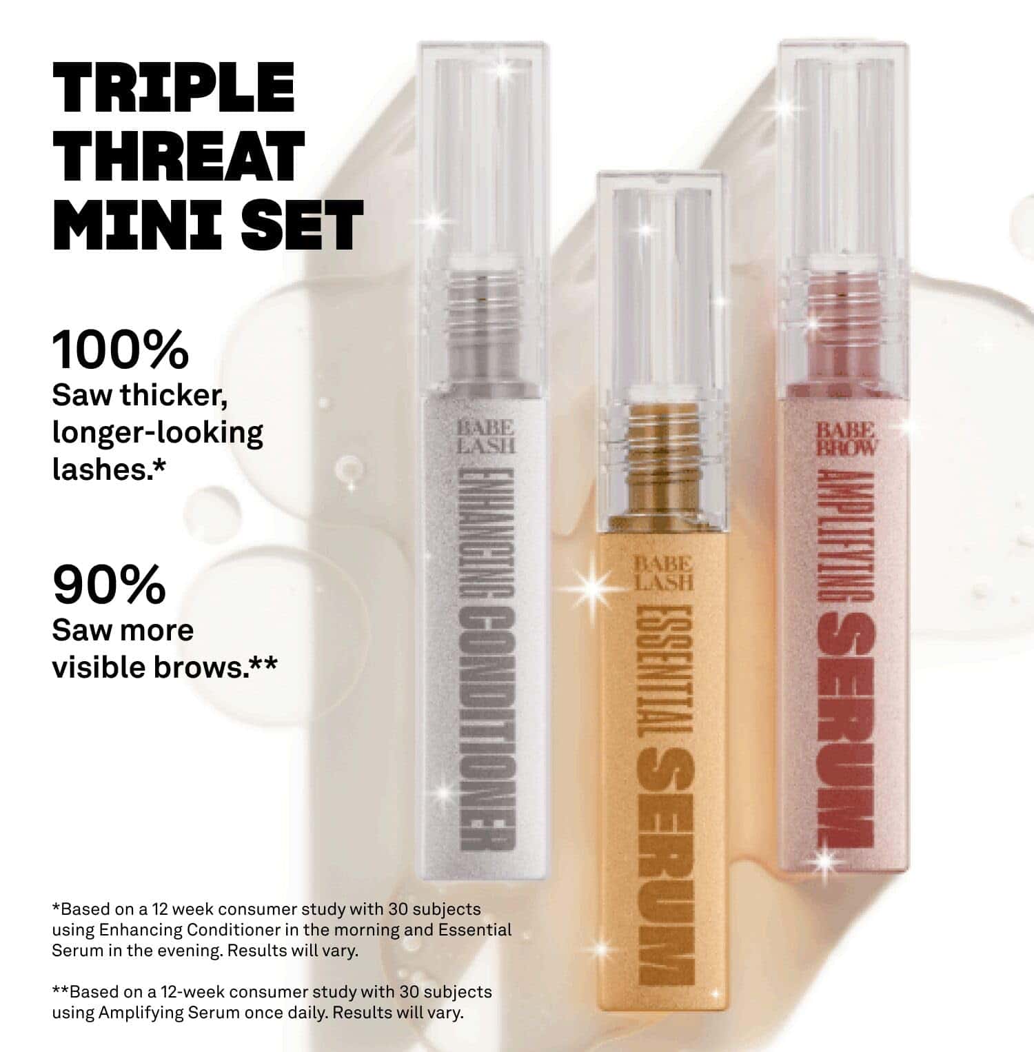 Set Mini Triple Threat Original de Babe, Incluye Suero - Imagen 6
