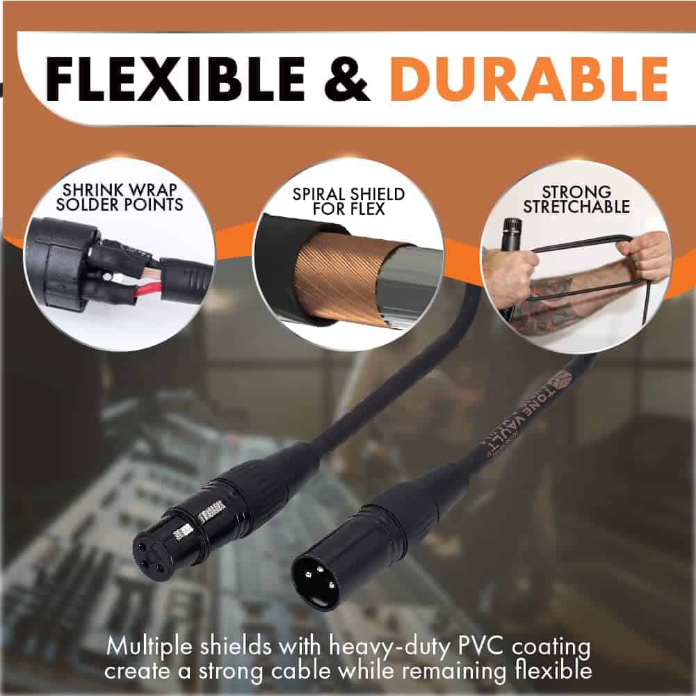 Cables XLR Tone Vault Audio & Media de 25 pies (paquete de - Imagen 5