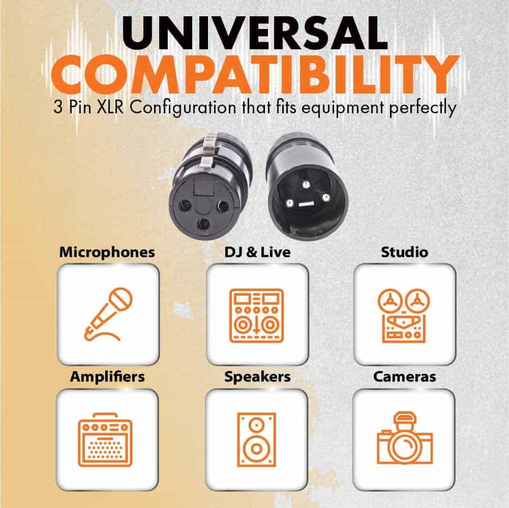 Cables XLR Tone Vault Audio & Media de 25 pies (paquete de - Imagen 4