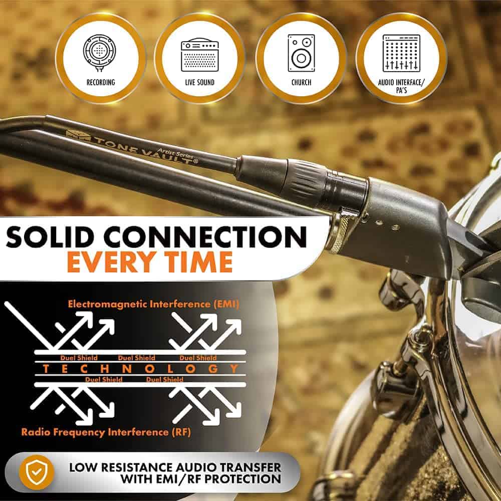 Cables XLR Tone Vault Audio & Media de 25 pies (paquete de - Imagen 7