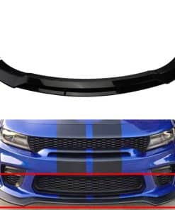 4 Pcs Matte Black Front Bumper Lip Compatible con 2015-2022