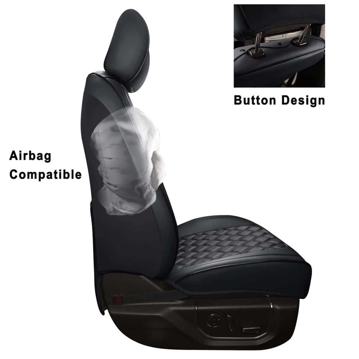 Fundas de Asiento Huidasource Silverado Delanteras y - Imagen 4