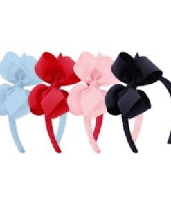 Wee Ones Diademas Clásicas de Grosgrain -Azul Milenio, Rojo,