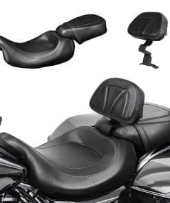 Asiento de cuero para conductor y pasajero de perfil bajo