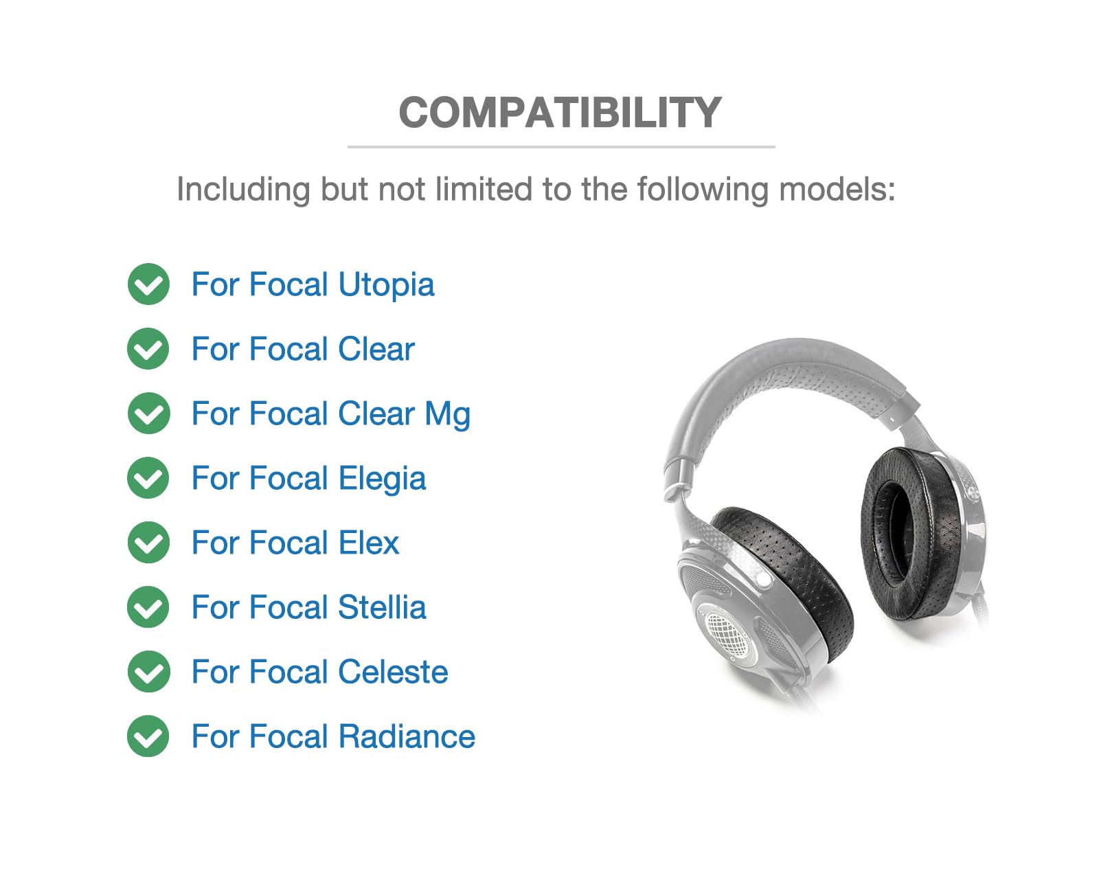 Almohadillas de repuesto de espuma viscoelástica Voarmaks - Imagen 4