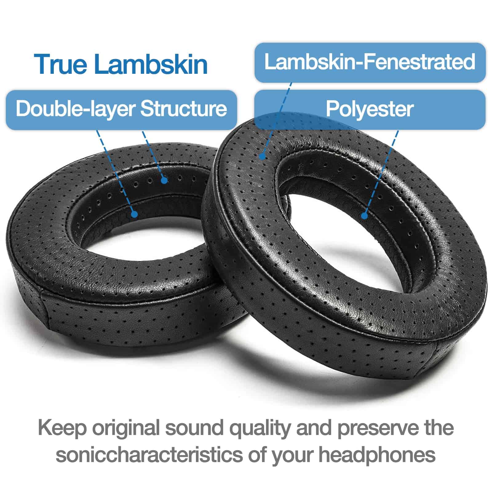 Almohadillas de repuesto de espuma viscoelástica Voarmaks - Imagen 3