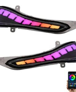 Espejos retrovisores con indicador de luz intermitente para