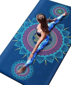 Tapete de Yoga Grande 75"L x 40"W x 8mm Extra Grueso Tapete