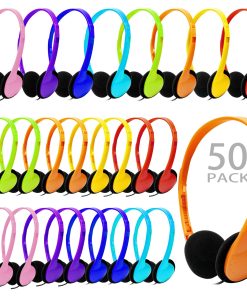 Audífonos para Aula a Granel 50 Paquetes Multicolor para