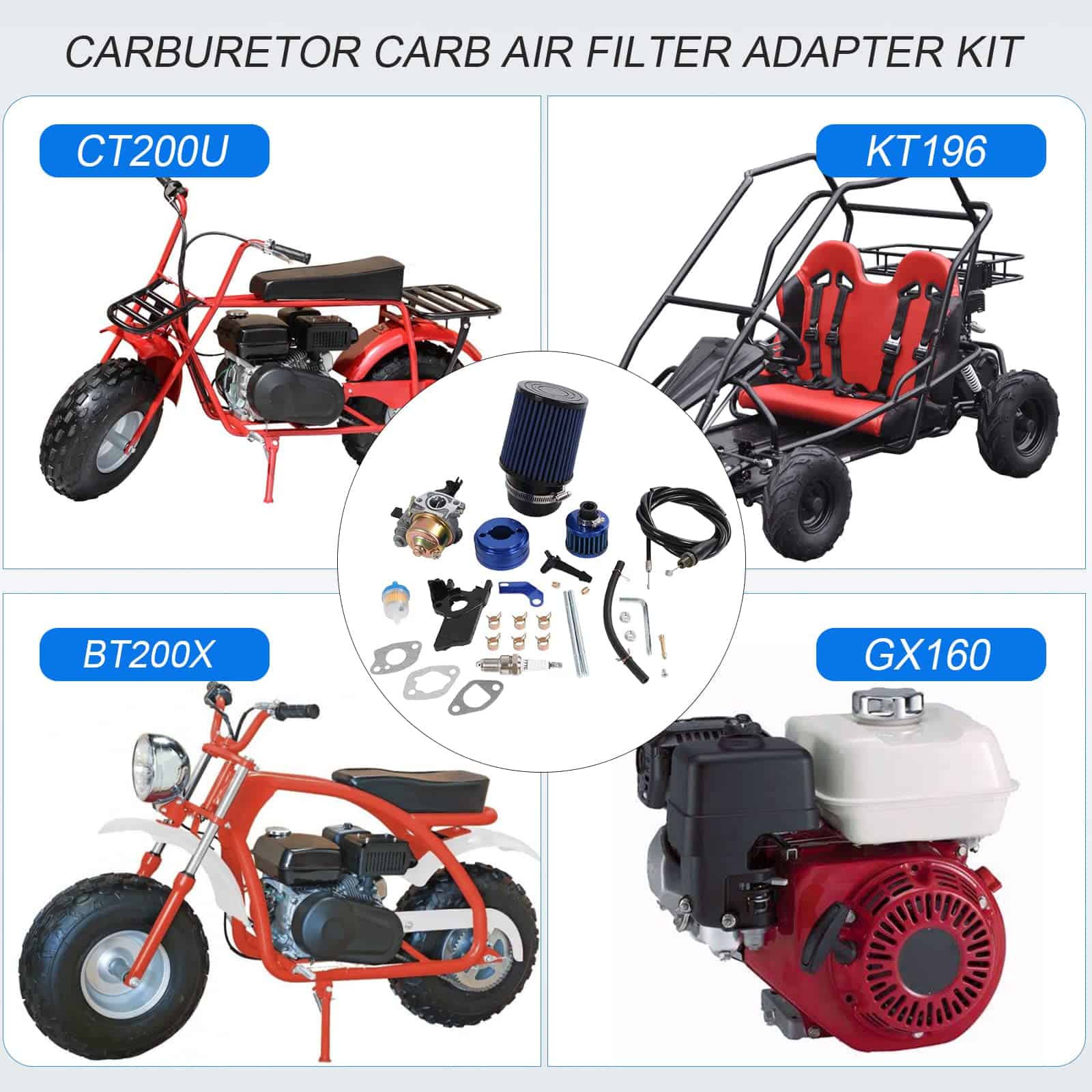 Carburador de Alto Rendimiento con Filtro de Aire y - Imagen 4