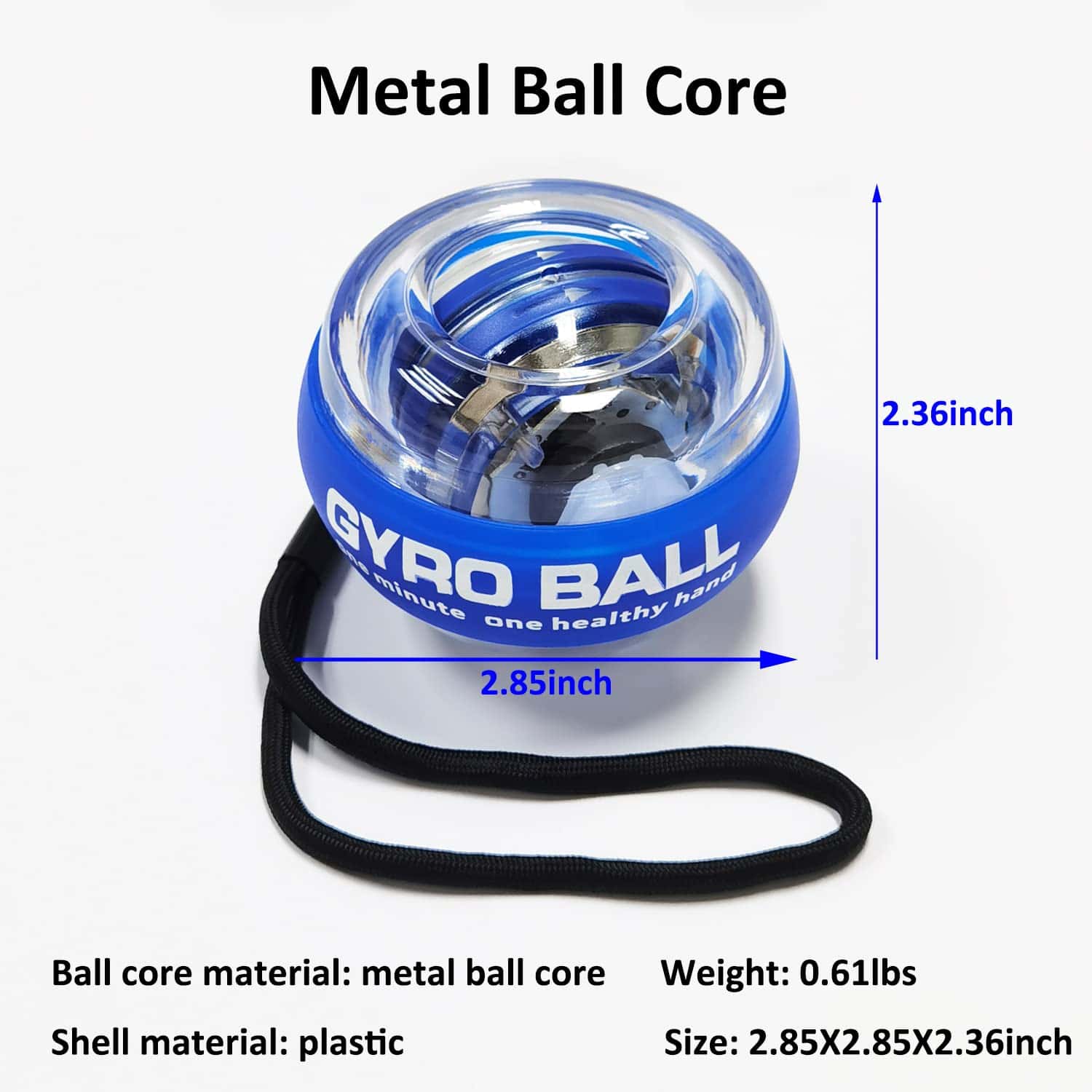 EXBEPE Auto-Start Power Gyro Ball, Centro de Bola Metálica, - Imagen 8