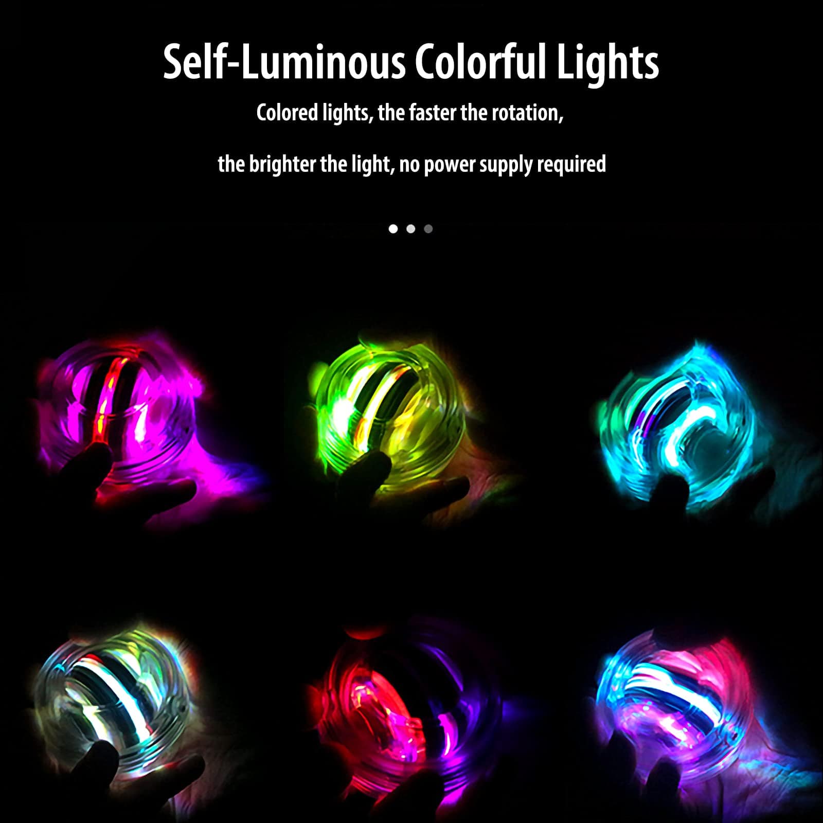 EXBEPE Auto-Start Power Gyro Ball, Centro de Bola Metálica, - Imagen 5