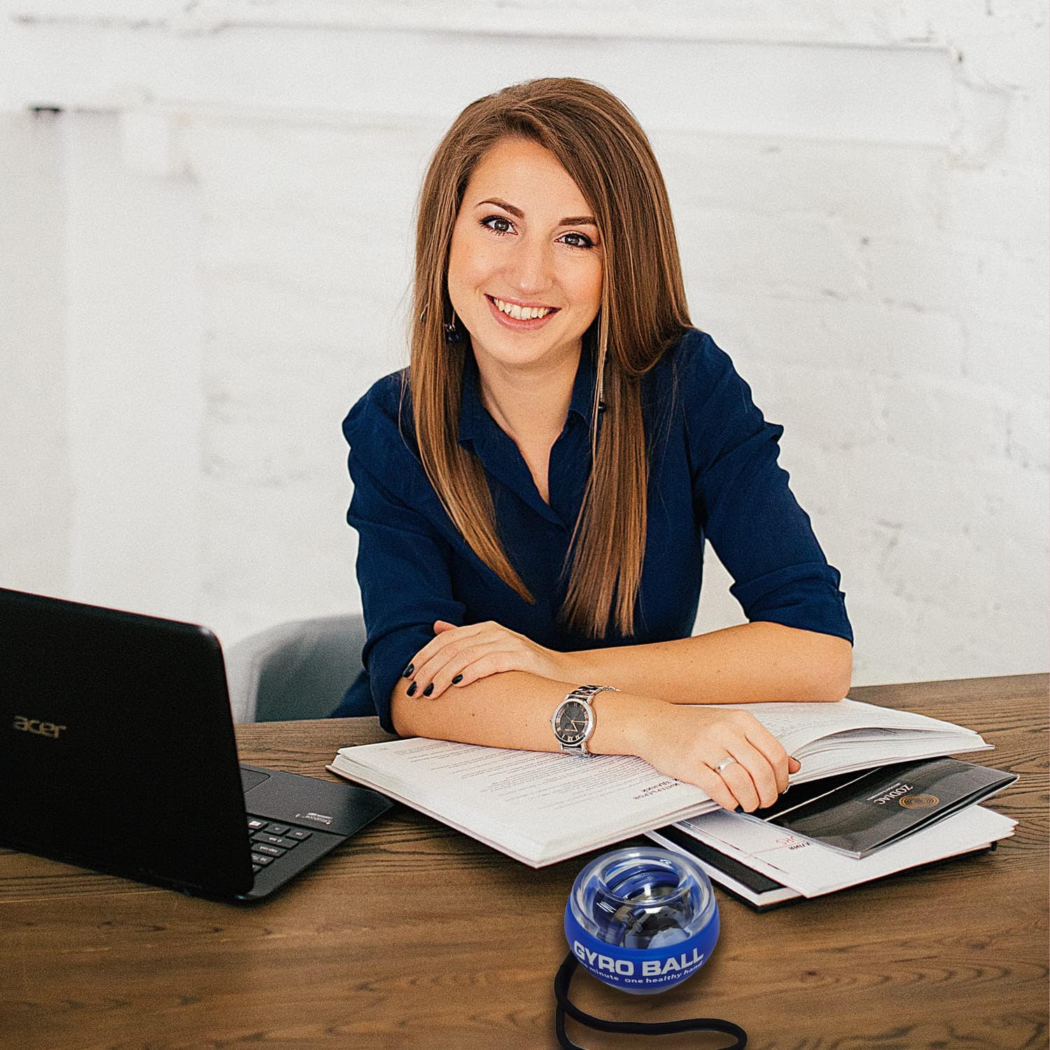 EXBEPE Auto-Start Power Gyro Ball, Centro de Bola Metálica, - Imagen 9