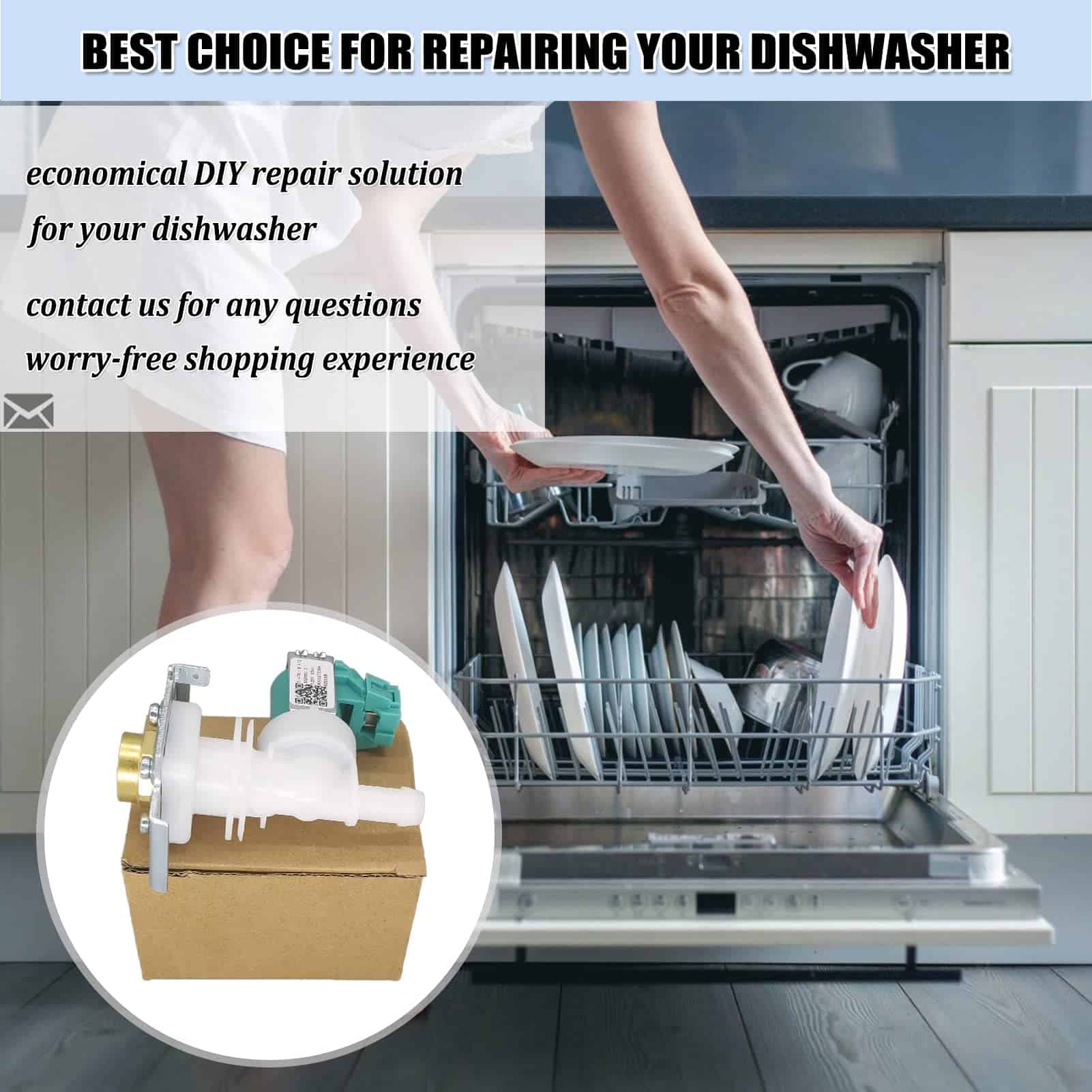 Válvula de entrada de agua para -Blanco - Imagen 7