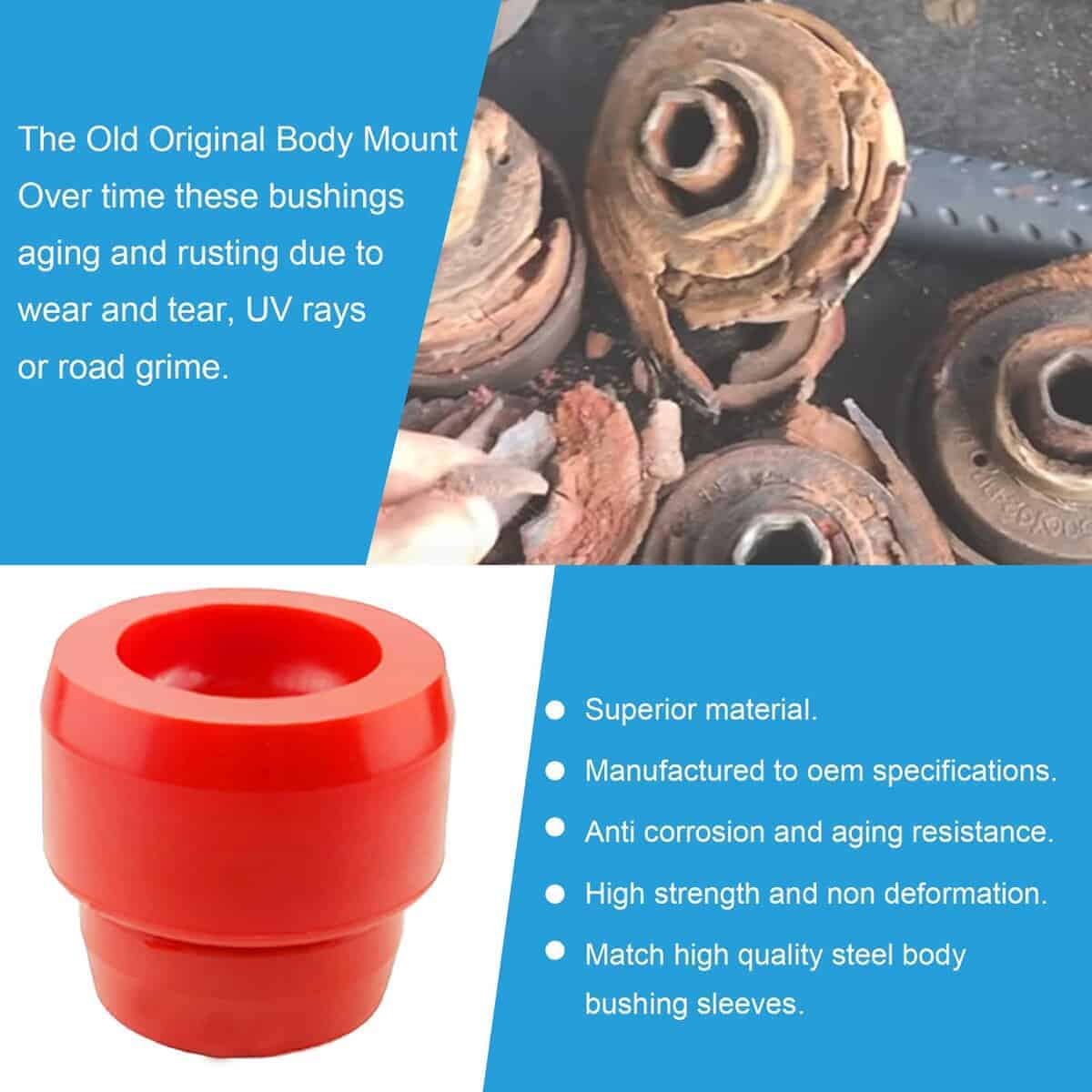 Kit de Bushing para Montaje de Cuerpo y Cabina para Chevy - Imagen 4