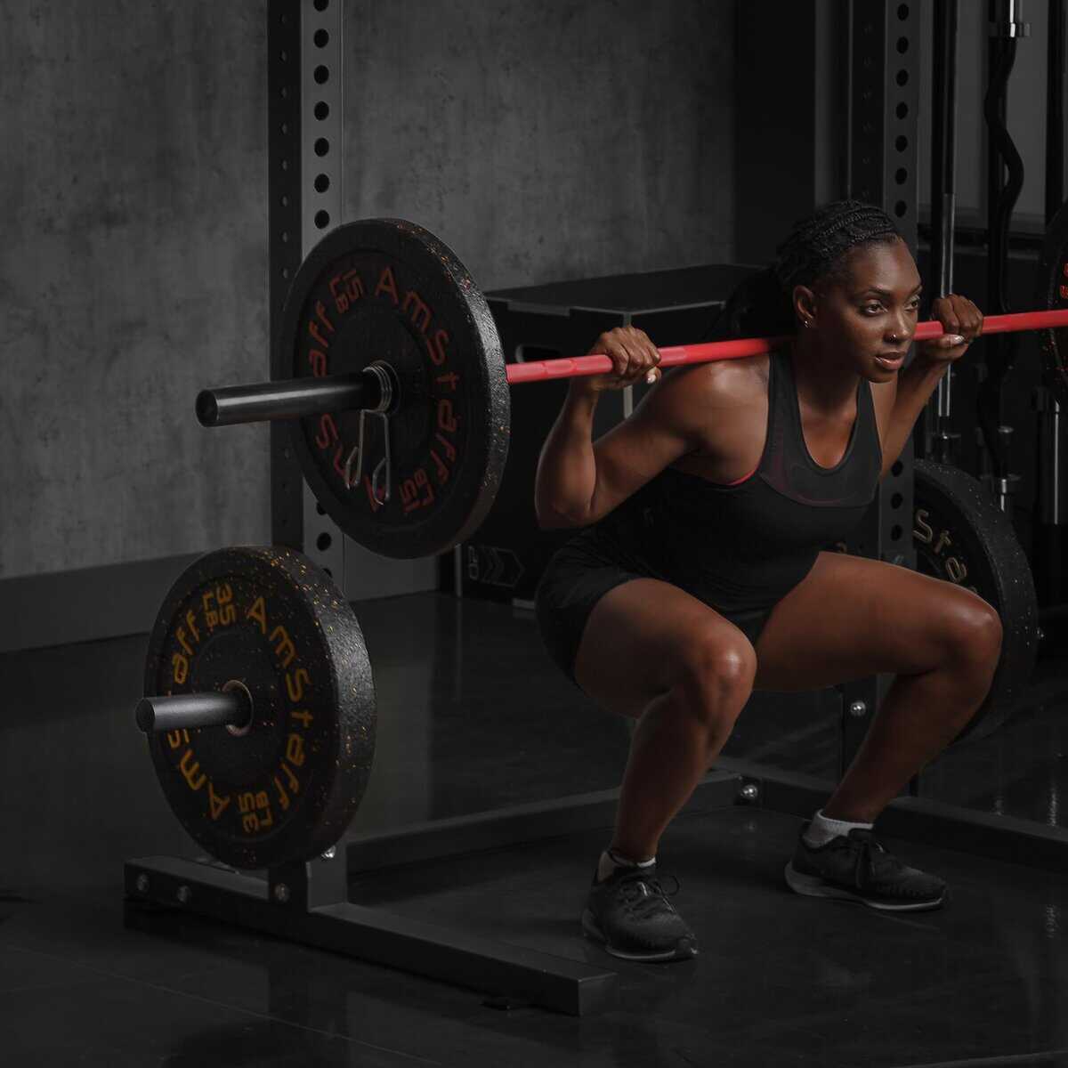 Soporte de Placa de Peso Olímpico AmStaff Fitness para - Imagen 10