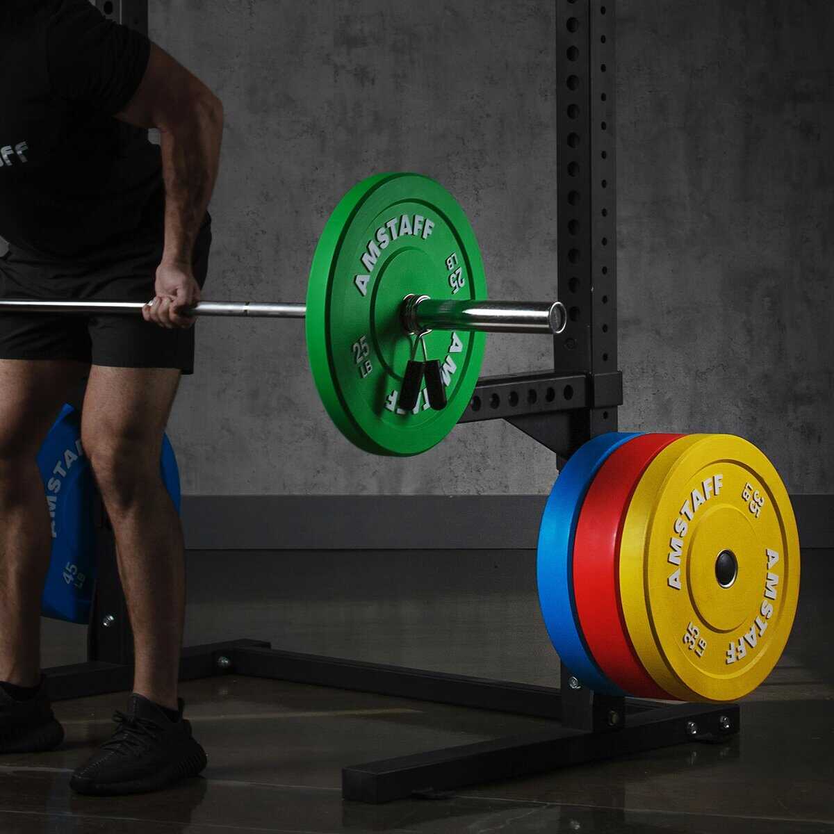 Soporte de Placa de Peso Olímpico AmStaff Fitness para - Imagen 9