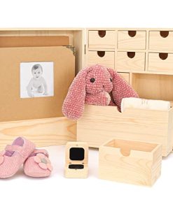 Art Secret Caja de Recuerdos Premium de Madera de Pino para