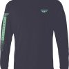 Playera de manga larga Fly Racing Tribe Navy/Green 2X