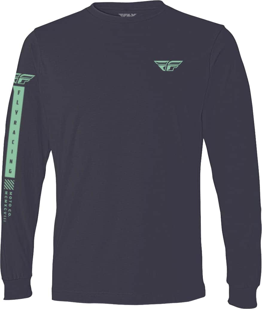 Playera de manga larga Fly Racing Tribe Navy/Green 2X