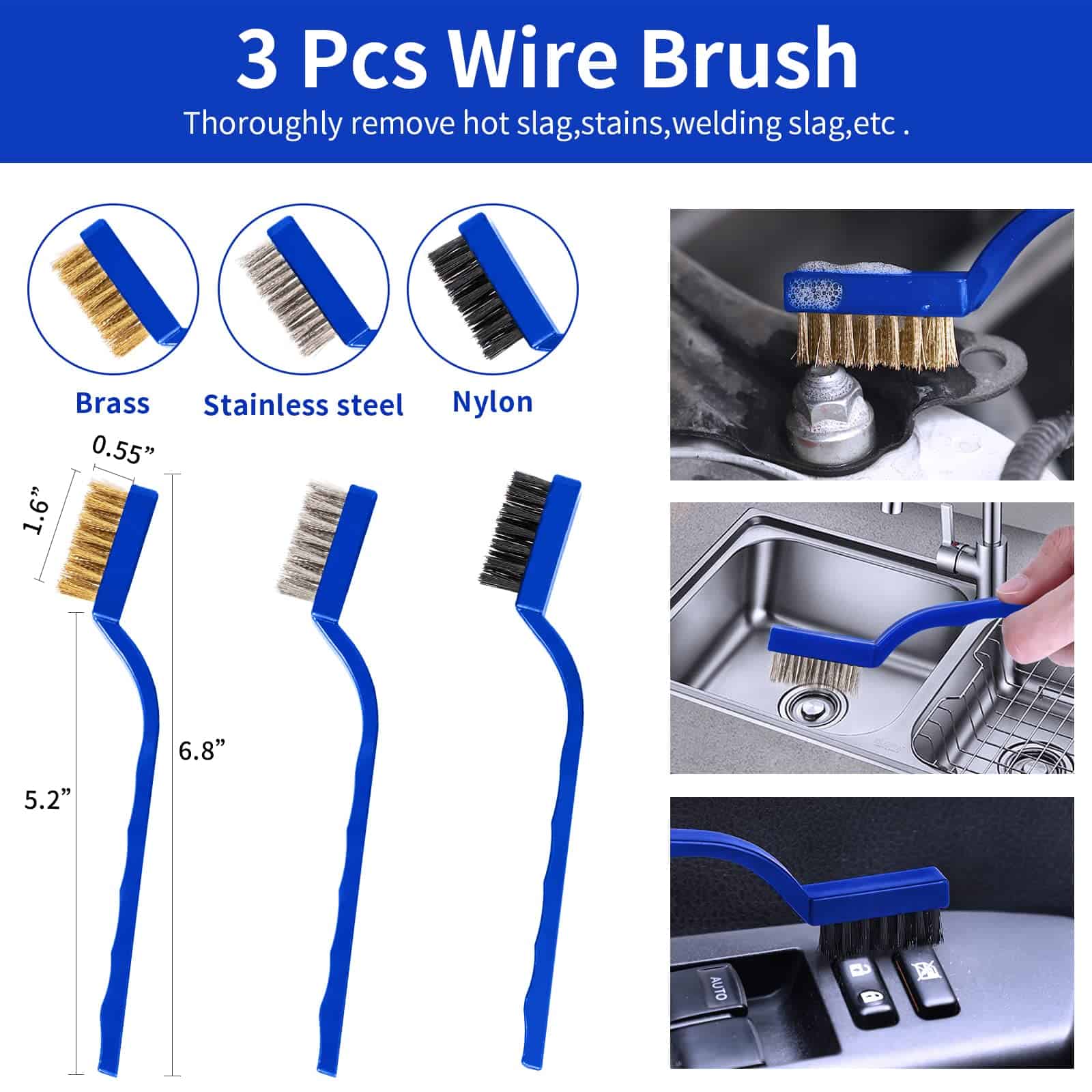 Juego de 24 piezas de cepillos para detallado de autos - Imagen 7