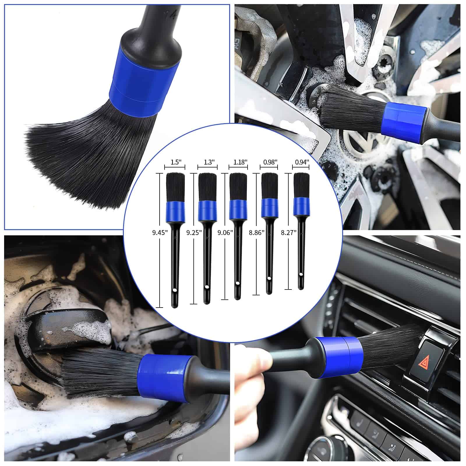 Juego de 24 piezas de cepillos para detallado de autos - Imagen 6