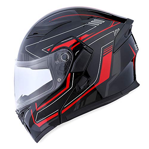 Casco de Motocicleta Modular de Cara Completa 1Storm con - Imagen 6