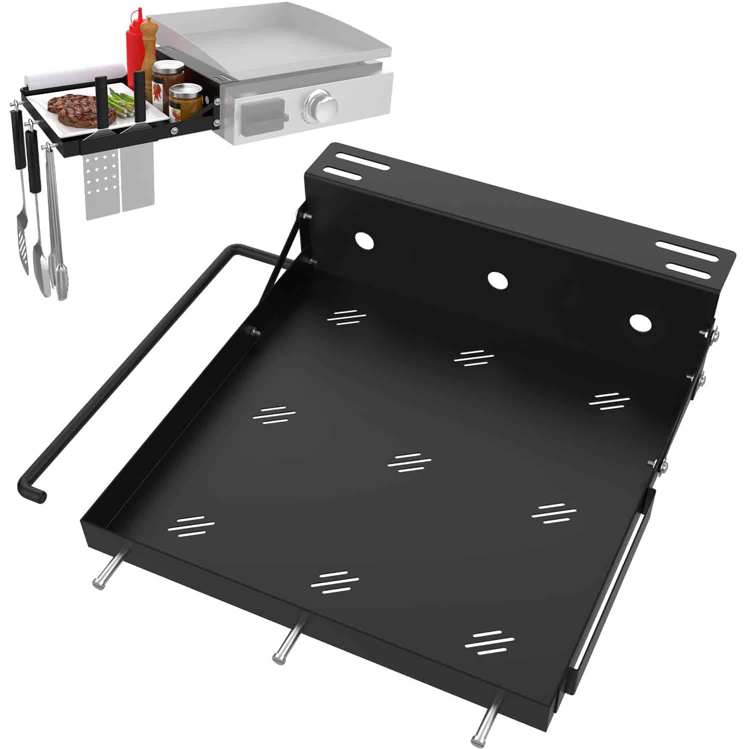 Bandeja lateral para parrilla Blackstone 17" 22" 28",