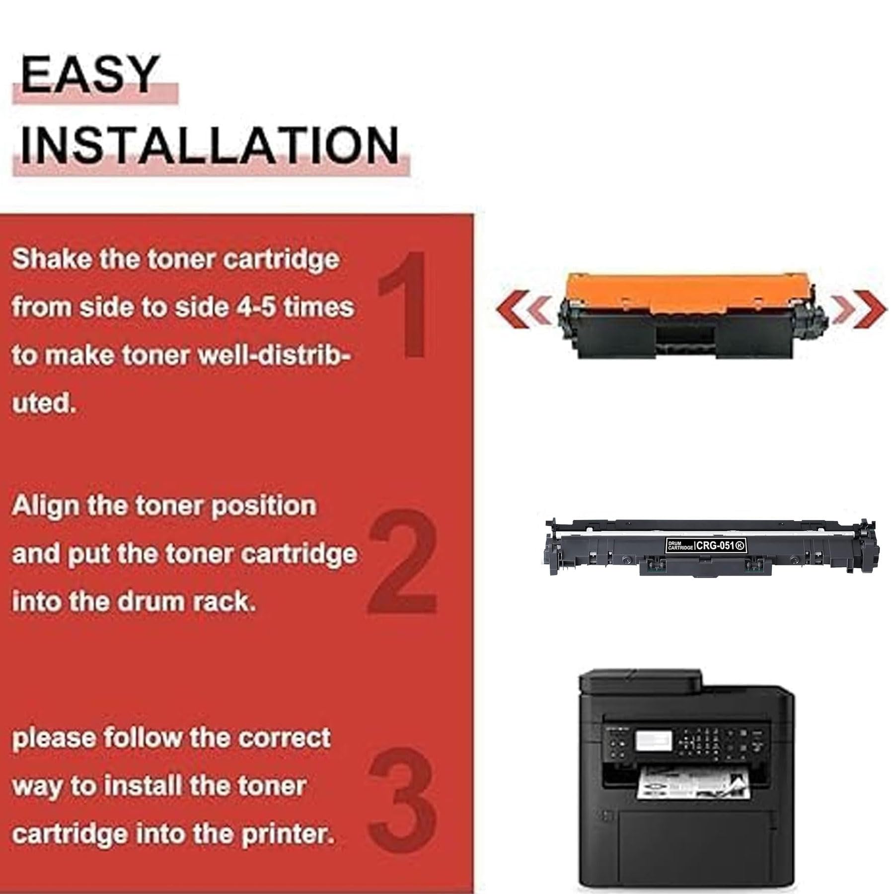 1-Pack 051 Drum Unit Negro: Cartucho de Tambor 051 Negro - Imagen 5