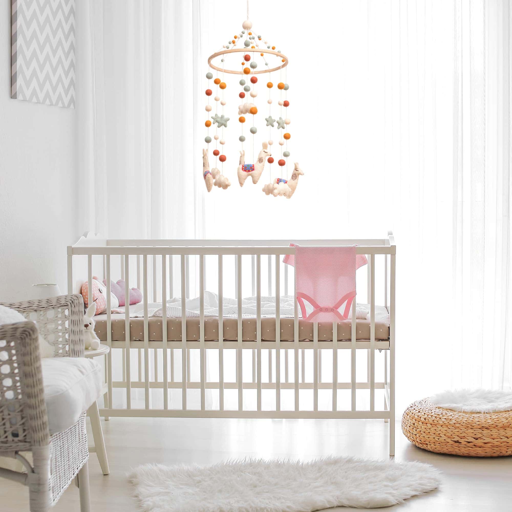 Móvil de Cuna Glaciart One Llama - Decoración Colorida para - Imagen 7