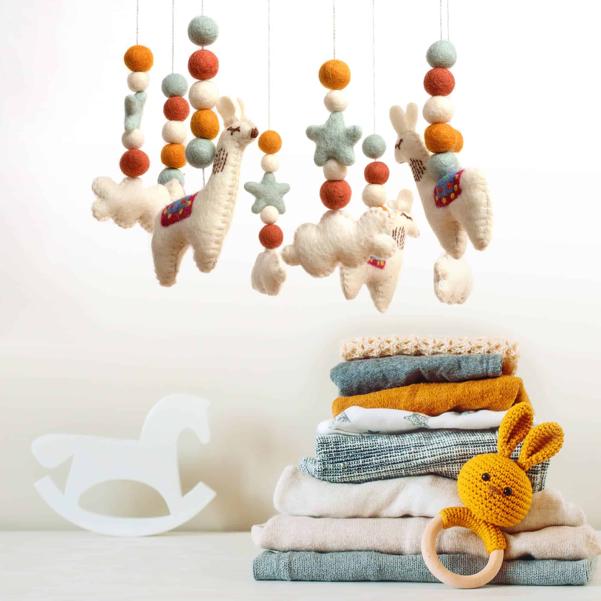 Móvil de Cuna Glaciart One Llama - Decoración Colorida para - Imagen 5