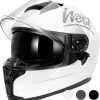 Cascos de Motocicleta Westt Cascos -Blanco