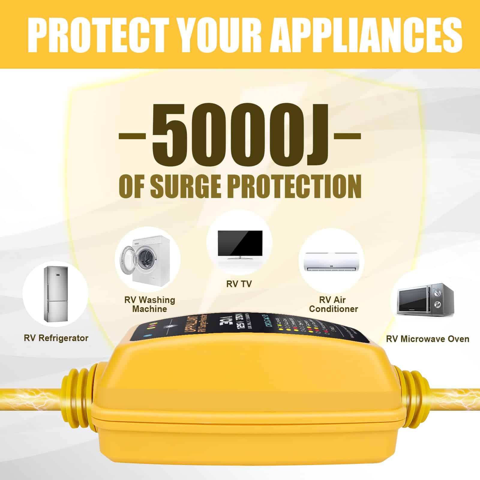 Protector de sobretensión Uppallant RV 30 Amp, Absorbe - Imagen 5