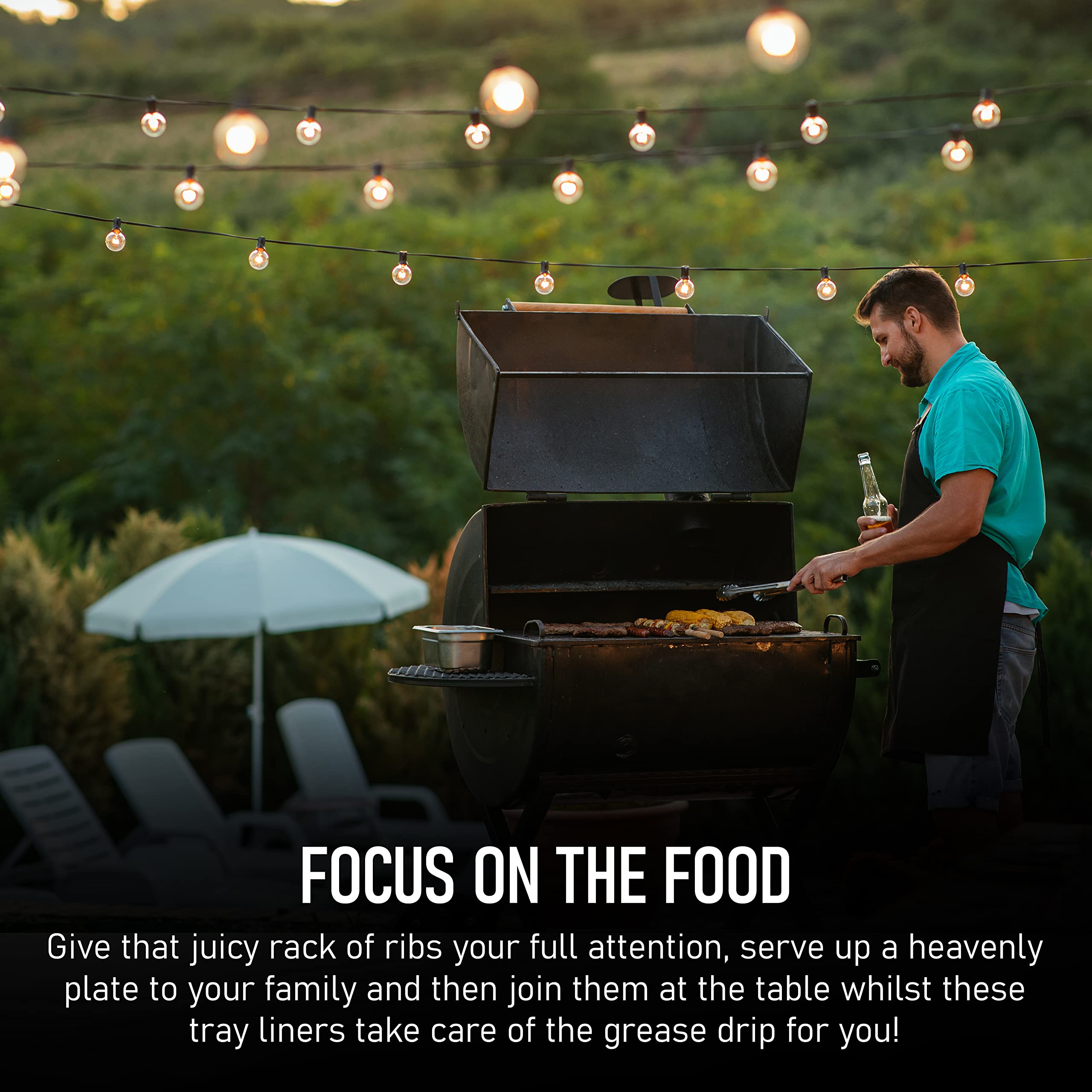 TYH Supplies 20 Pack Drip Tray Liners for Grill | - - Folded - Imagen 7