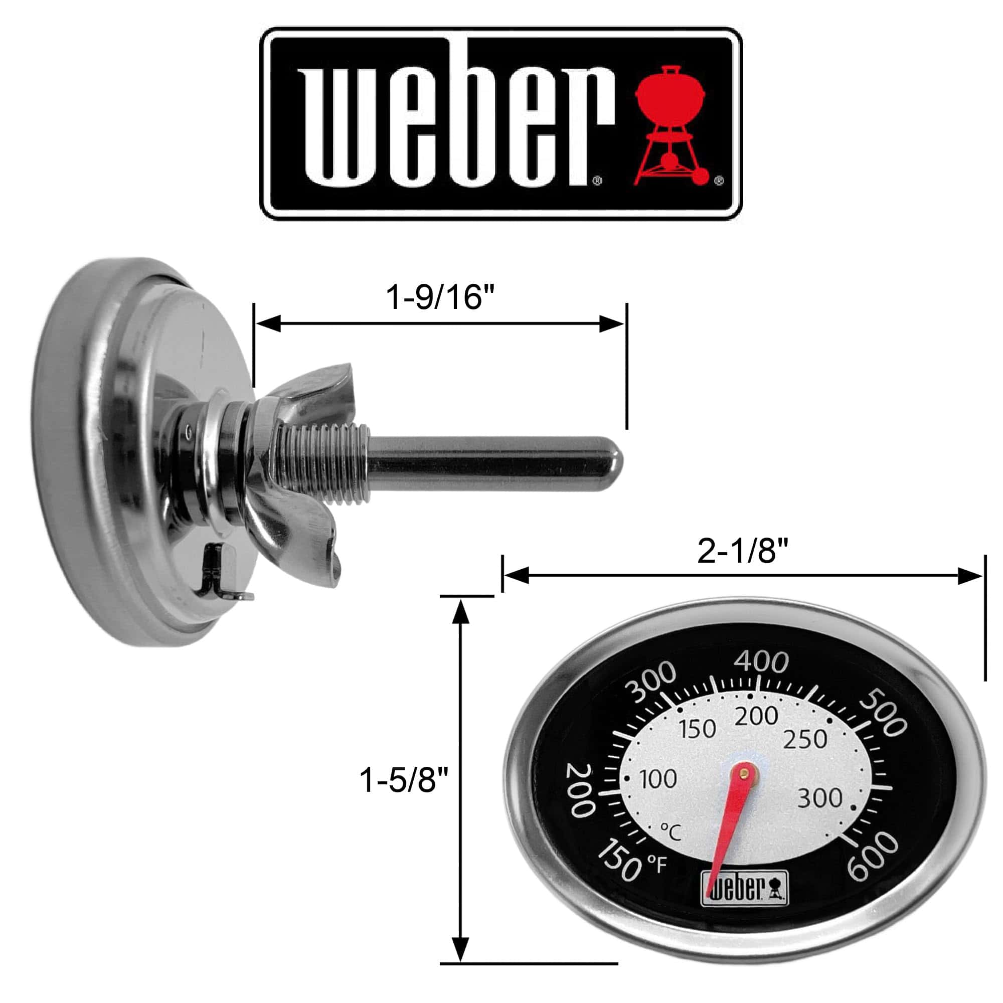 Termómetro Oval Genuino Weber 60070 - Imagen 3