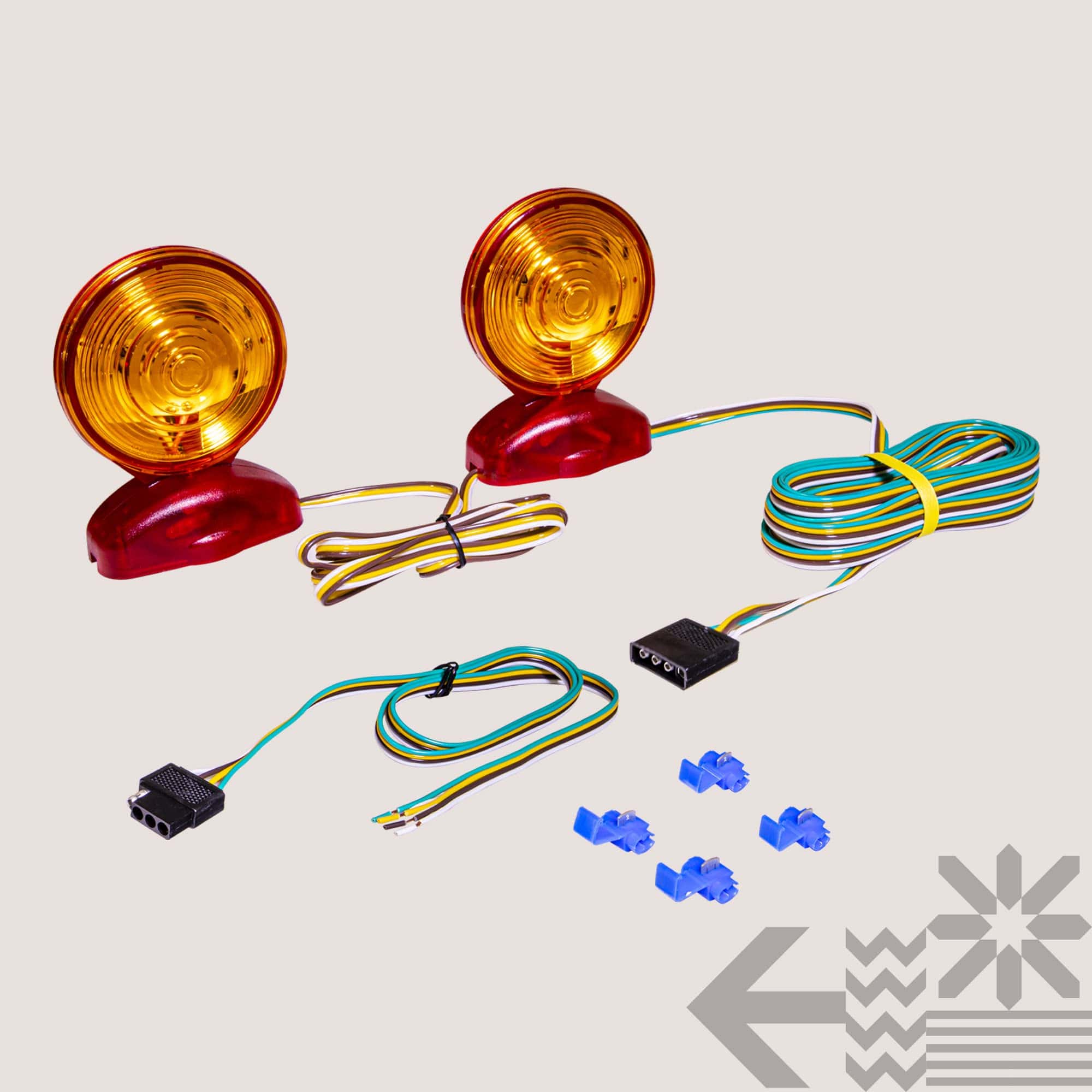 Juego de Luces de Remolque Magnéticas Rojas/Ámbar LED True - Imagen 9